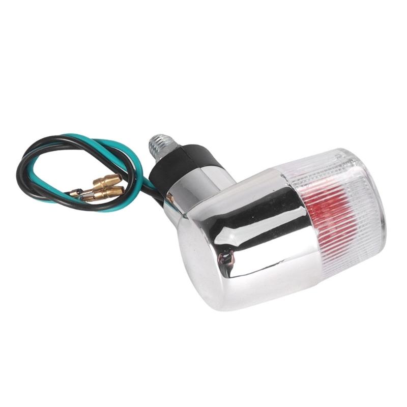 Retro Mini Turn Signal Lamp Indicator Compact Size Simple Wiring Universal Compatibility For Small And Cruiser Motorcycles