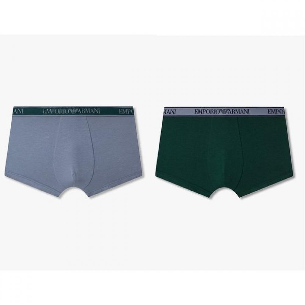 

Emporio Armani Men S Cotton drawerS 2 Set With Line Border 0815312309 0815312310 M(100)