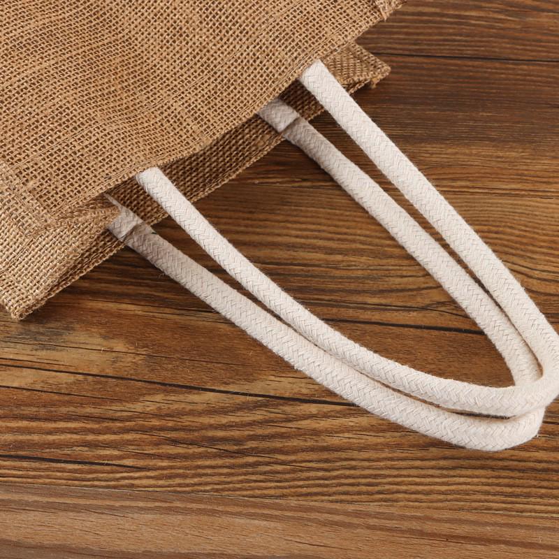 Sofort verfügbar Retro-Stil Jutebeutel - Jute-Einkaufstasche, Leinen-Geschenktasche, unbemalt