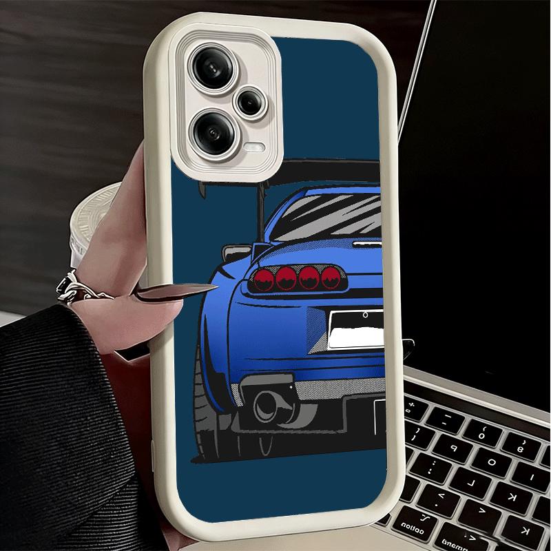 JDM Sports Cars Minimalist Design Soft Phone Case for Xiaomi Redmi Note 15 14 13 12 11 Pro Plus 10S 11S 4G 11T 5G Shell Silicone