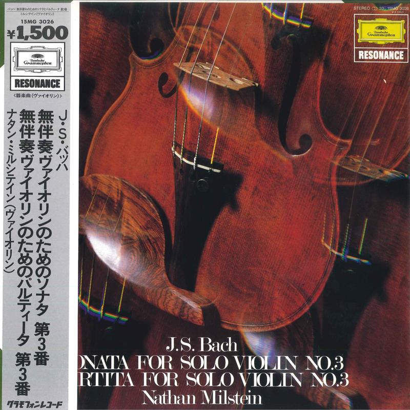 

LP Record NATHAN MILSTEIN - J. S. Bach: Sonata No. 3 In C Major 15MG3026 DEUTSCHE GRAMMO 1984 Japan Obi Classical Used