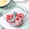 Kitchen Area Manual Garlic Press 500ml Manual Meat Mincer Garlic Chopper Multi-function Grinding Chopper Food Vegetables Cutter for Home