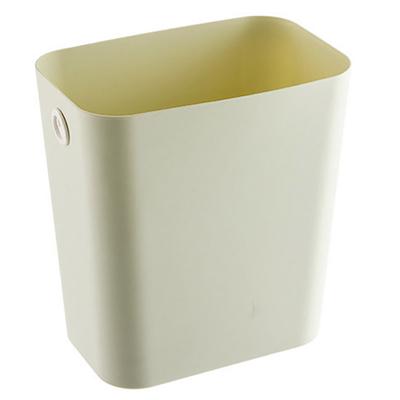 Bathroom Gap Trash Can Uncovered Narrow Plastic Waste Basket with Fixed Hole Space Saving Slim Garbage Can for Bedroom Kitchen Living Room Office