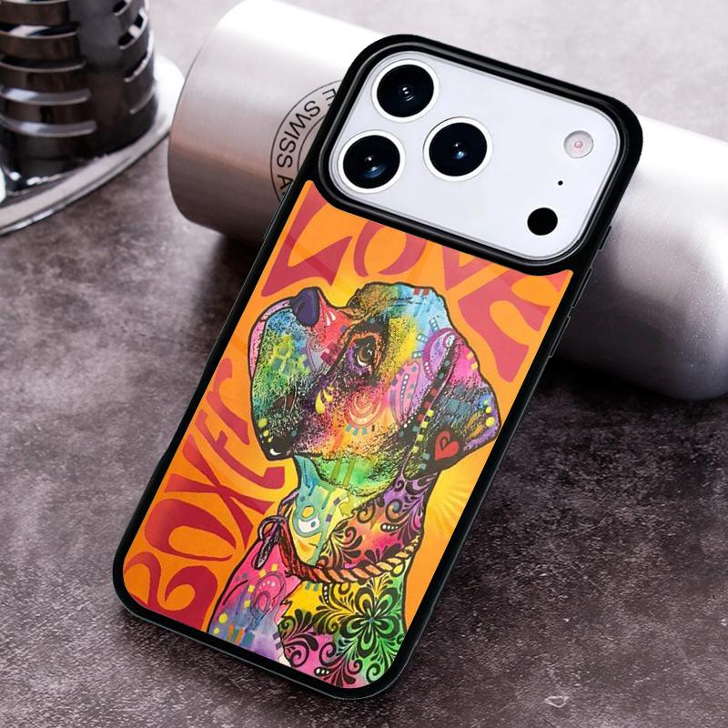 

Boxer Dog Phone Case For iPhone 17 16 15 14 13 12 11 Pro Max Plus 17Air Soft Silicone Cover iPhone 15