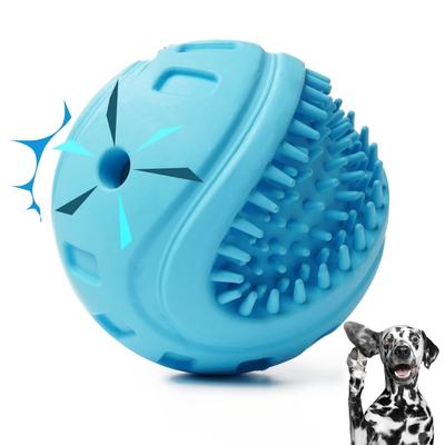 Bola de brinquedo para cachorro, bola de brinquedo com som para cachorro, adequada para cães pequenos, médios e grandes, bola de borracha indestrutível para cachorro, adequada para cães de pequeno, médio e grande porte,