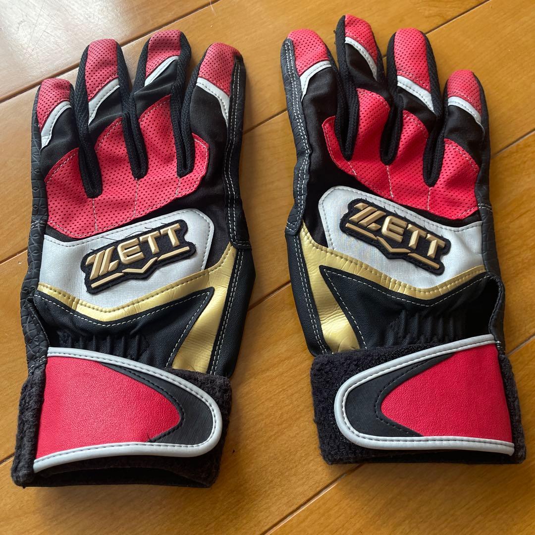 Used ZETT Baseball/Soft Batting Gloves