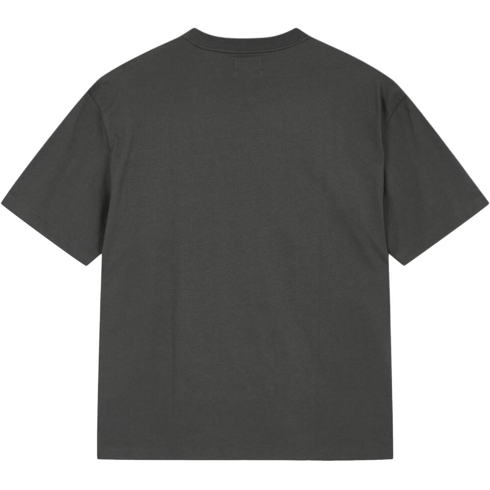 Calvin Klein Solid Color Loose Fit Crew Neck Short Sleeve T-Shirt Men Tops Gray 40HM228PAR