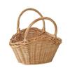 Eco Friendly Natural Wicker Basket Lightweight And Breathable Perfect For Picnic Outings And Home Storage Of Produce