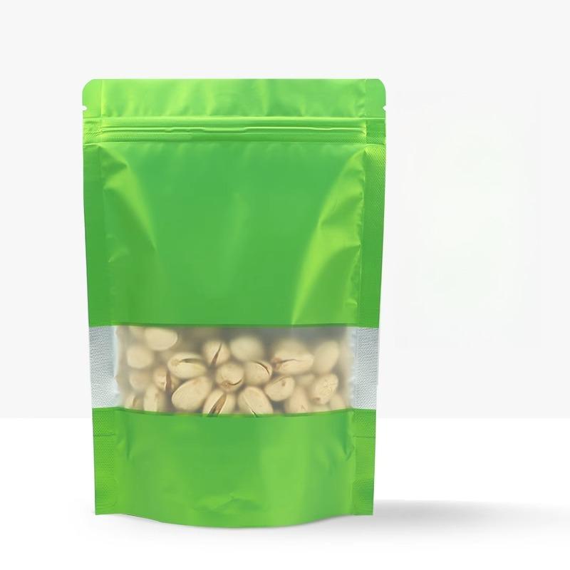 Colored Aluminum Foil Self-supporting Self Sealing Pouch Moisture Proof and Light Proof Sealed Packaging Bag Snack Multi-purpose Sealed Pocket