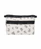 LESPORTSAC Ink Sketched Floral Ivory Cosmetic Clutch [7105.Hg81]