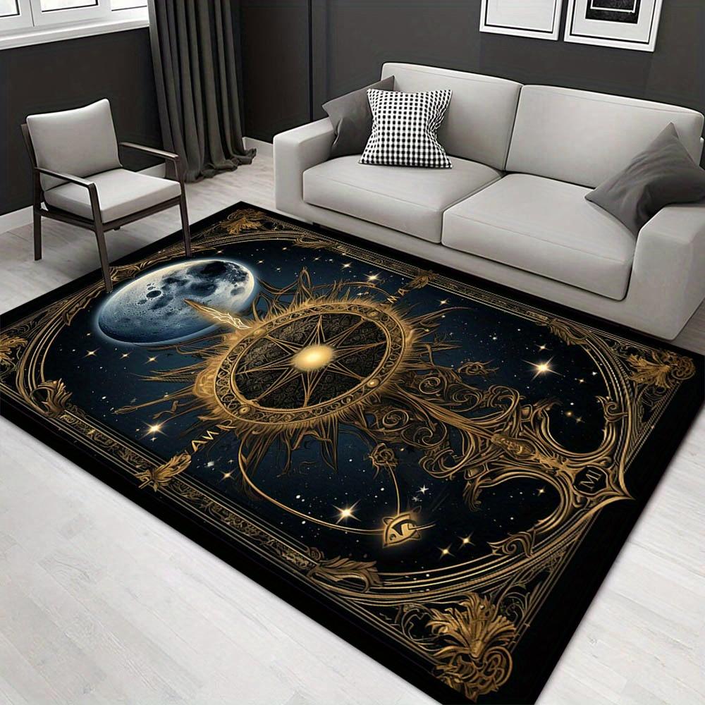 

1pc 1019638429Pattern Carpet, Area Rug For Living Room Bedroom Room Bed Chair Laundry Entryway Corridor Yard Non-slip Outdoor Camping Rug Fl 60cm by 90cm