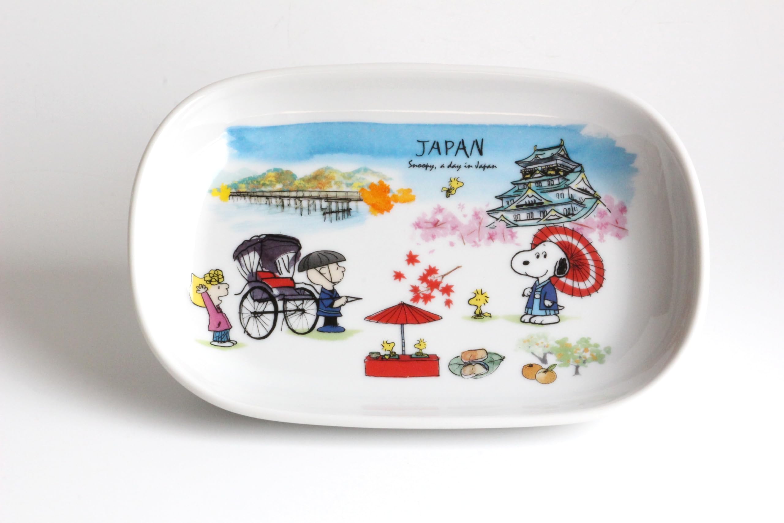 

Oval Plate TOKYO KINKI II Snoopy Set 2-Pattern белый