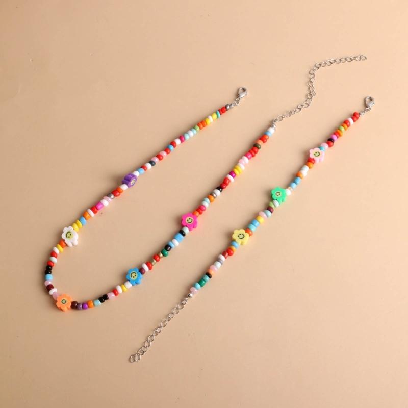 Stylish Neck Jewelry Unique Beads Necklace Colorful Bracelet Comfortable Wrist Jewelry Beads Jewelry for Everyday Wear