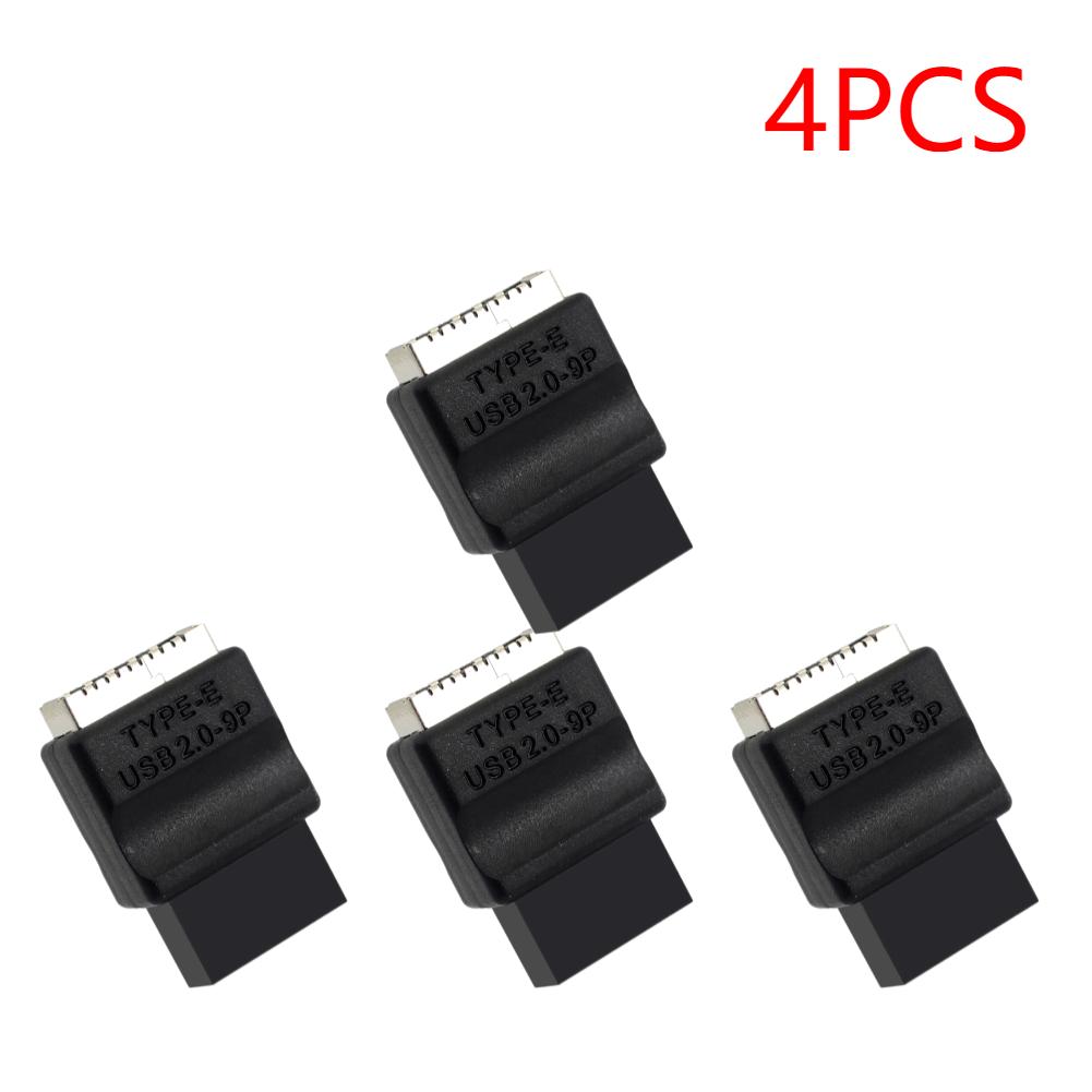Motherboard USB 2.0 9-Pin To Type-E Front Panel Header Extension Adapter Male To Female Adapter for Desktop PC