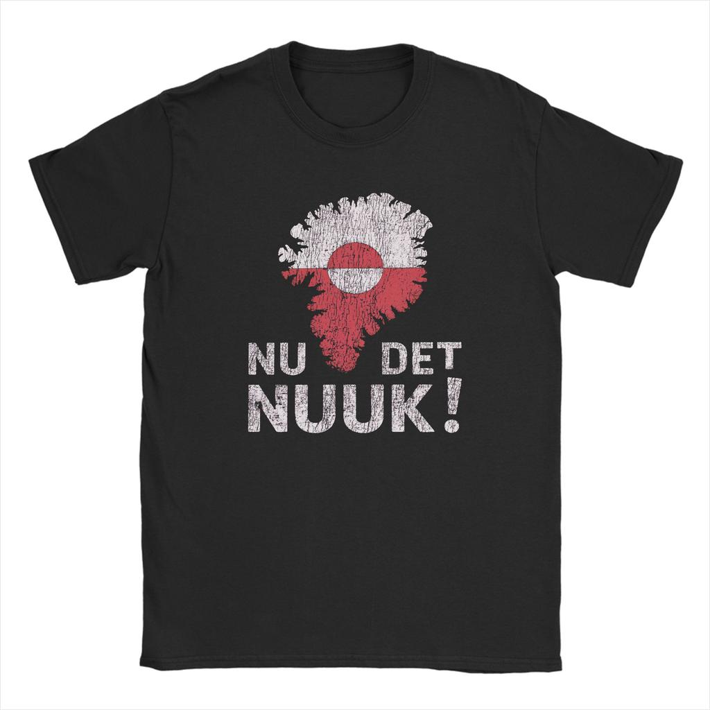 Harajuku TShirt Summer Greenland NuDetNuuk Hip Hop TShirts Cotton Tee Shirt for Men Y2K Casual Big Size Short Sleeve Tops