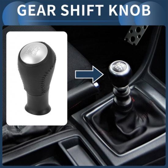 5 Speed Gear Shift Knob for Honda Accord 2003-2008 Plastic Black Silver Tone