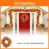 Deurhangende Pompoen Krans Herfstkleur Esdoornblad Halloween Slingers Decoratie