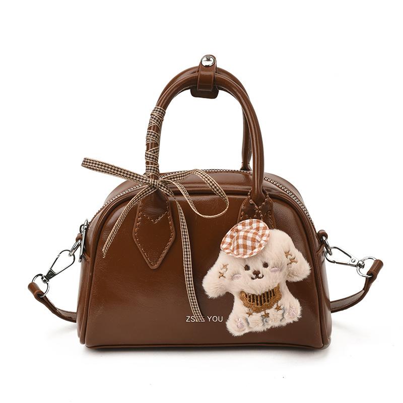 

2025 new women s Retro portable pillow bag коричневый