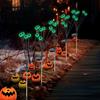 2Pcs LED Solar Scary Eyeball Swaying Lights Realistic 3D Design