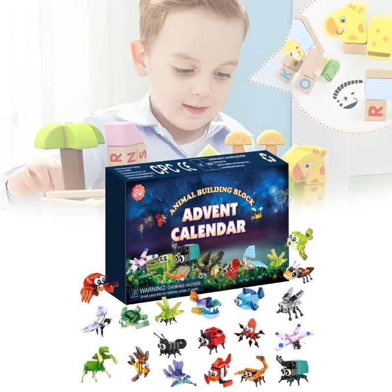 Christmas Insect Marine Animal Building Block Blind Box Children Wisdom Gift Toy