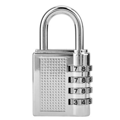 4digit Combination Password Padlock Gym Drawer Padlock(Silver)