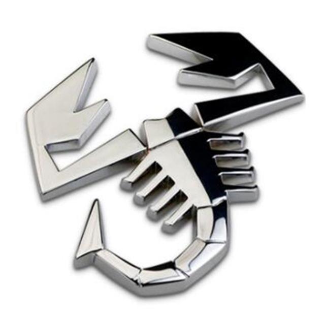 

Новый 3D сплав в форме щита Скорпиона, наклейка на заднюю дверь автомобиля, задняя эмблема для FIAT ABARTH TC Boano Simca Berlinetta Alfa Romeo серебряный