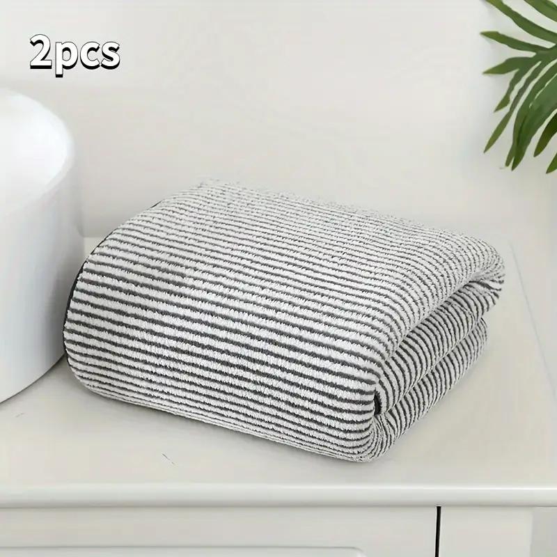 

Набор из 2 махровых банных полотенец, мягких как облака, быстросохнущих, добавляющих нотку элегантности вашему дому