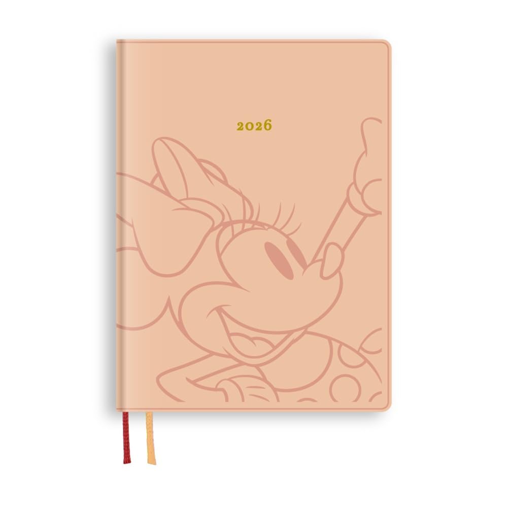 

Daigo 2026 Disney Weekly Minnie December 2025 Start Planner, Left, B6, Mouse, Pink, E6225, розовый