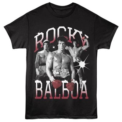 Tričko Rocky Movie ITALSKÝ HŘEBEC BALBOA ŠAMPION Nové Oficiální Černé Merch Unisex Tričko
