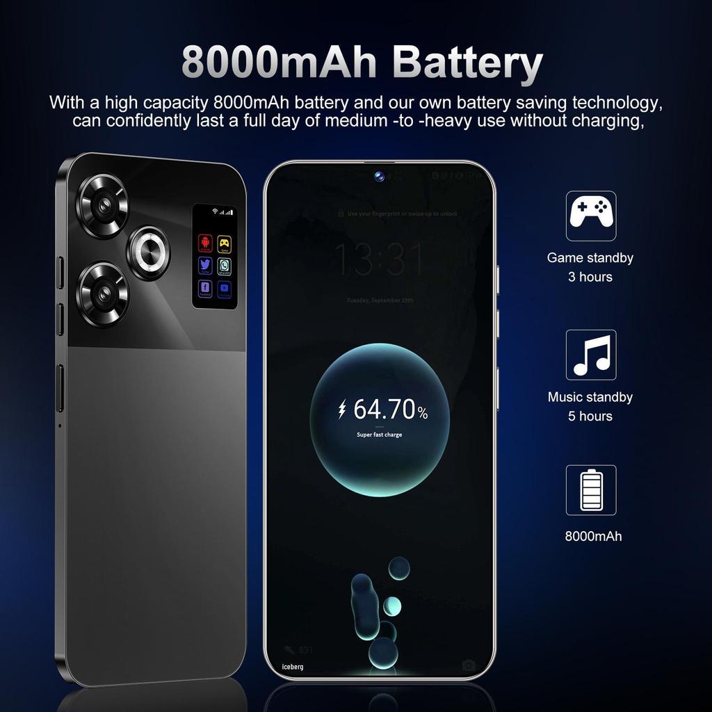 Smartphone S25 Schermo Ultra HD con 16GB+1TB di Memoria