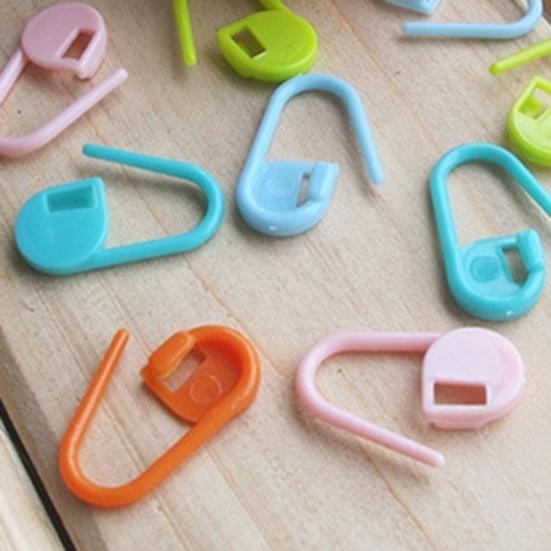 20 Pcs Colorful Mix Mini Plastic Knitting Clips Crochet Locking Stitch