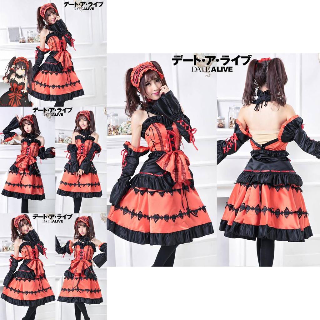 Exquisite Nightmare Tokisaki Kurumi Fancy Dress For Cosplay And Parties