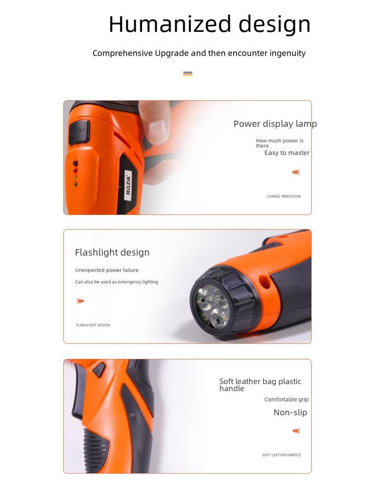 Hilda Rechargeable Multi-Function Mini Electric Screwdriver Set