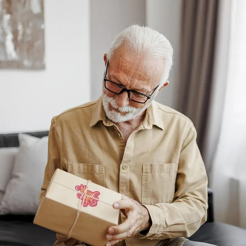 100/50Pcs Unique Thank You Cards Small Business Pink Blue Double-Sided Thank You Cards Unique Package Insert Notes for Gifts