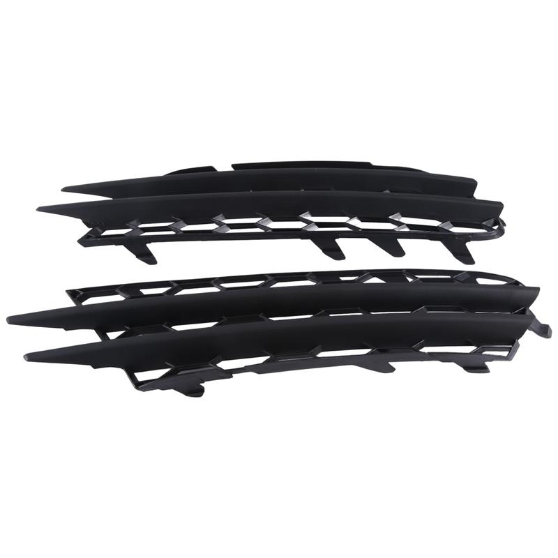 Car Front Bumper Fog Light Mesh Grille for VW Scirocco 2008-2014 Fog Lamp Honeycomb Cover 1K8853665 1K8853666