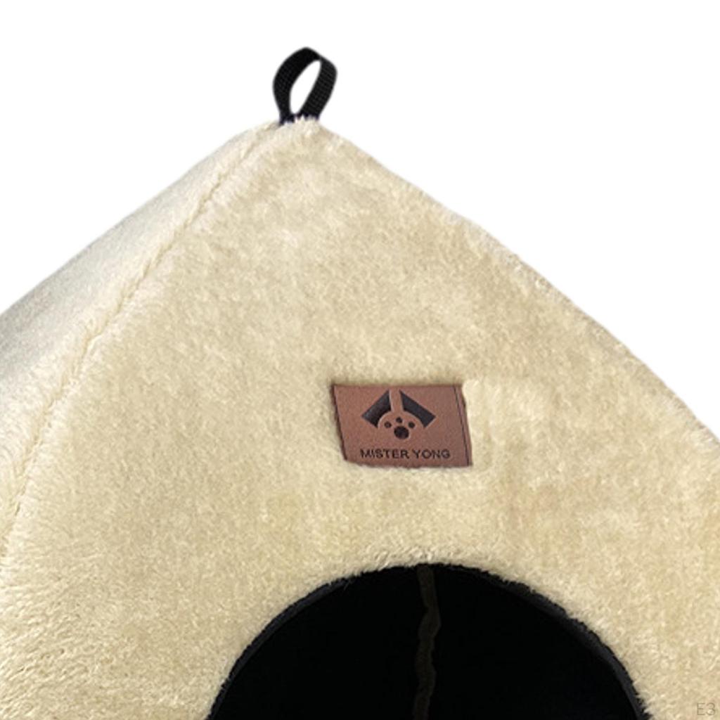 Katzenhöhlenbett, Indoor Kätzchennest Zwingerhütte, Weiches Niedliches Warmes Winternest, Tragbares Haustierbett