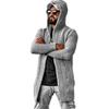2026 Men's Autumn Sweater Solid Color Hooded High Neck Wool Coat