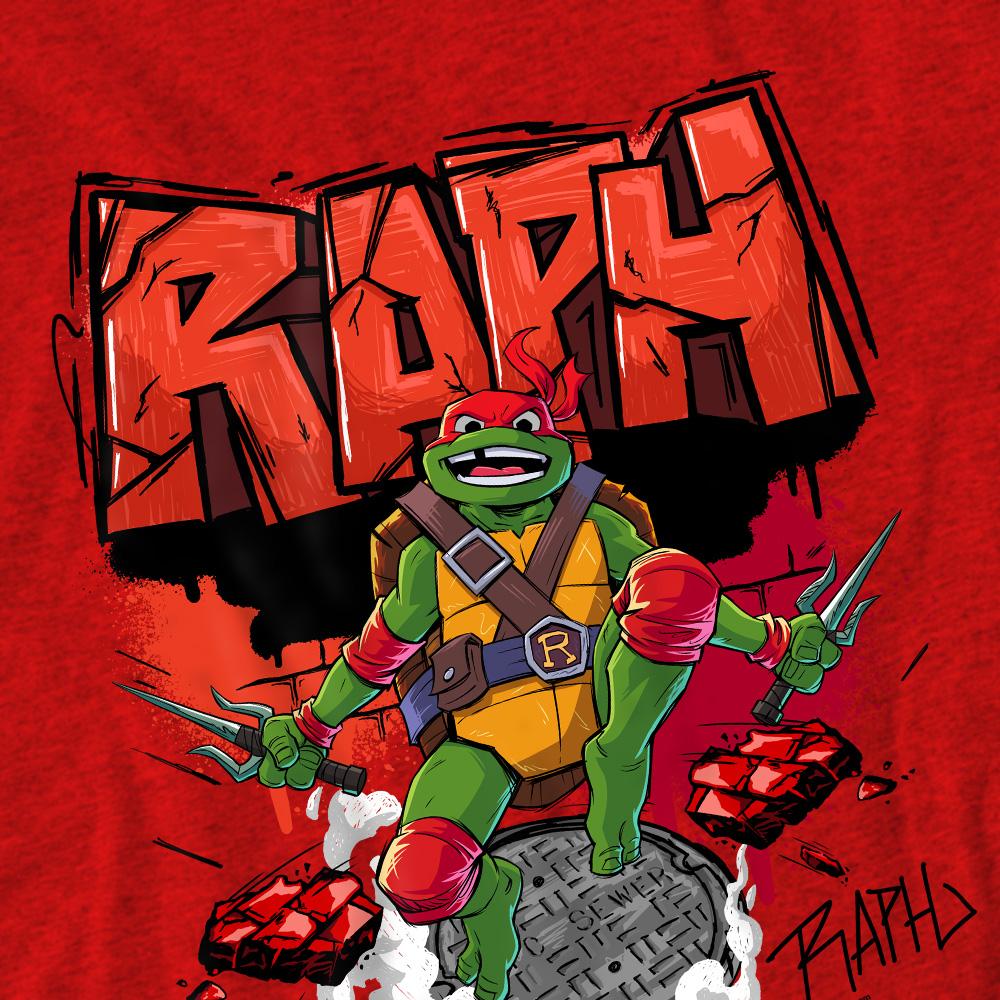 Tales of the Teenage Mutant Ninja Turtles Unisex Adult Raphael Sewer T-Shirt