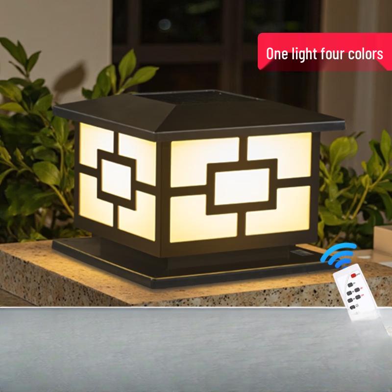 NuFeng Super Bright 4-Color Solar Pillar Light