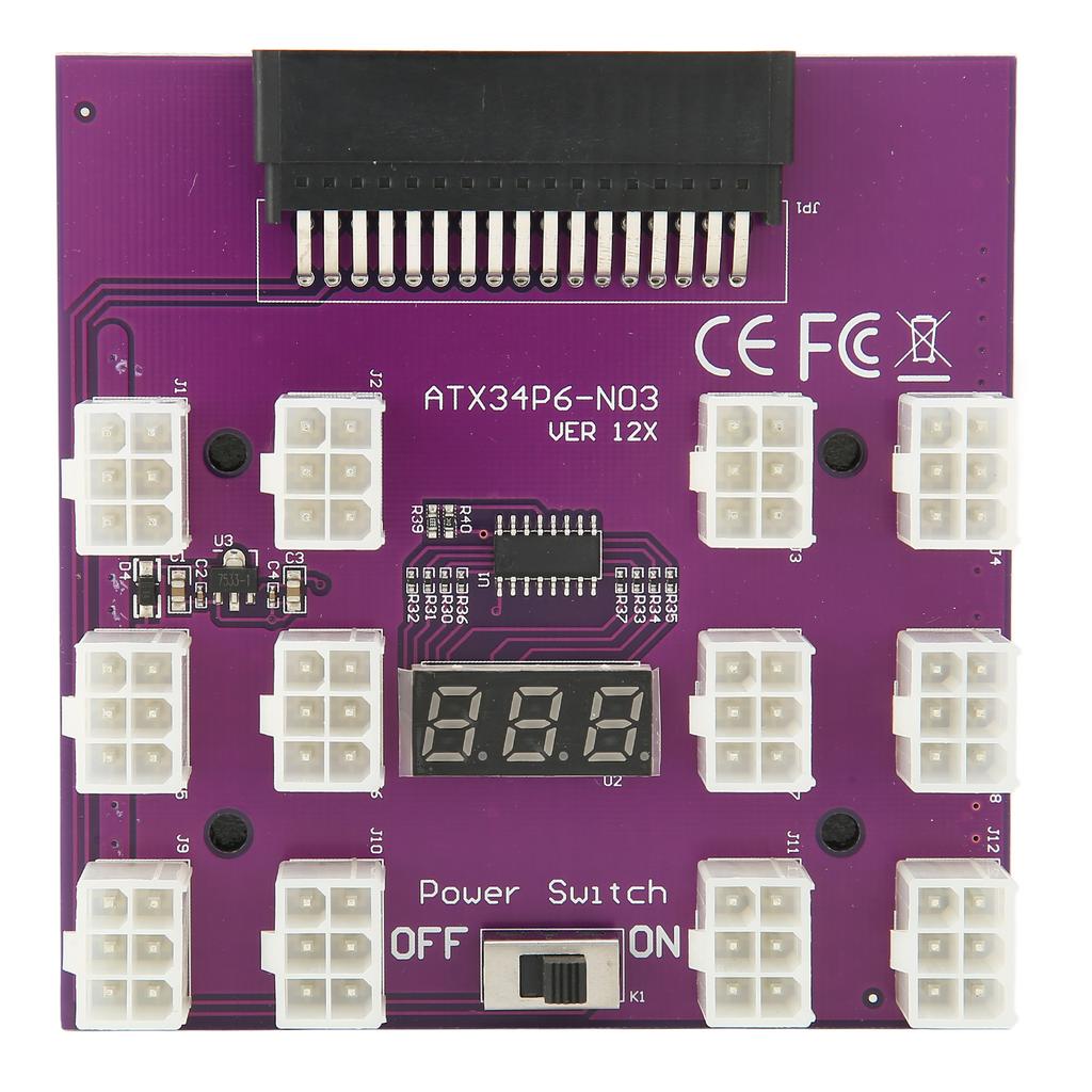 Power Supply Breakout Board Adapter 12 Connectors Power Distribution Board Module for 7001484 Power Supply