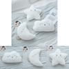 Star Moon Cloud Plush Toy With Wings Pp Cotton Filling For Cozy Sofa Cushion