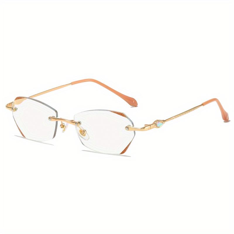 

1Pcs Fashion Reading Glasses With Metal Frame Blue Light Blocking Glasses Unisex For Playing Computer Prescription Lenses 1.0
