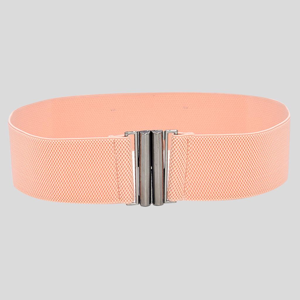 Mote Dame Brede Belter Kvinner Bred Elastisk Beltespenne Midje Kjole Stretch