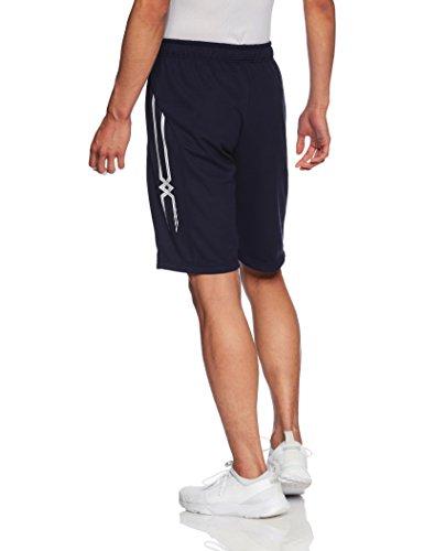 Mizuno Training Wear Warm-Up Shorts, Moisture-Wicking, Quick-Drying, Unisex, Size 14, Navy, Size L, 32JD8002