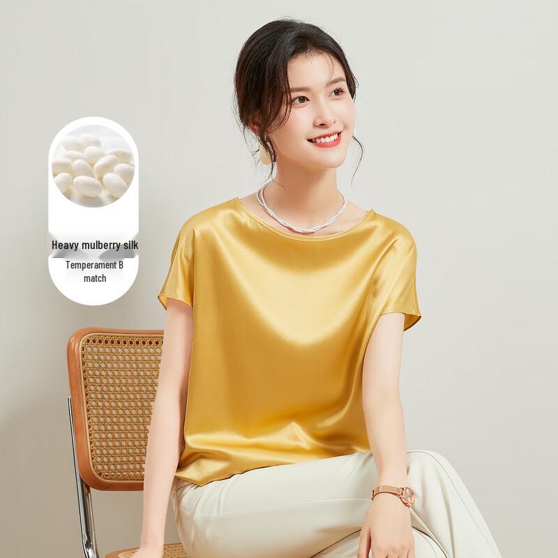 Women s Mulberry Silk Short Sleeve T-shirt M