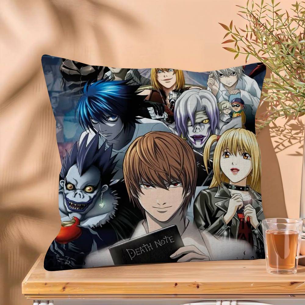 1PC Aanime Death Note  Cushion Cover Car Throw Pillow Case For Sofa Car Christmas Gift