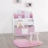 Bibliothèque enfant à roulettes rose H70cm - Atmosphera createur d'interieur