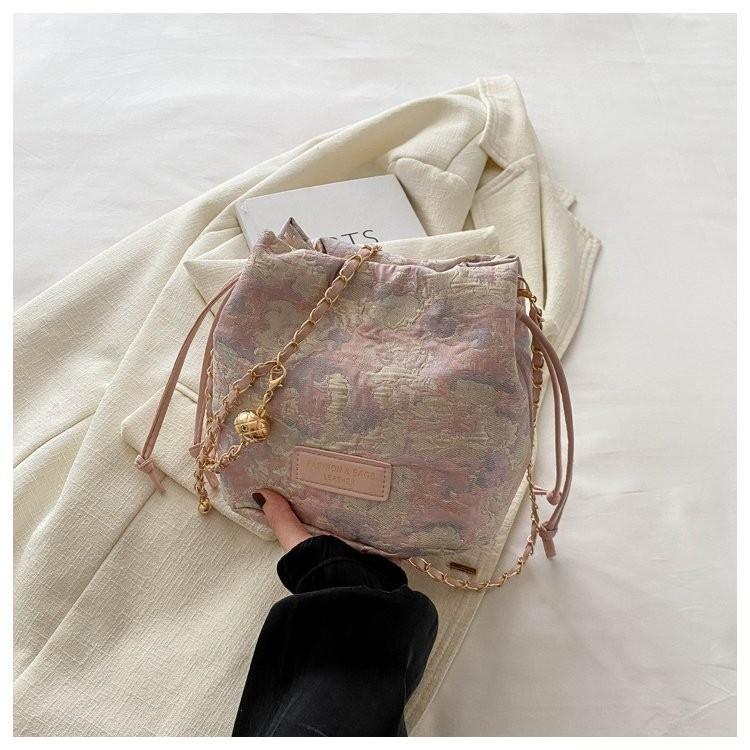 

Elegant New Chinese Style Silk Embroidered Crossbody Bag For Women With Lace Details Style One