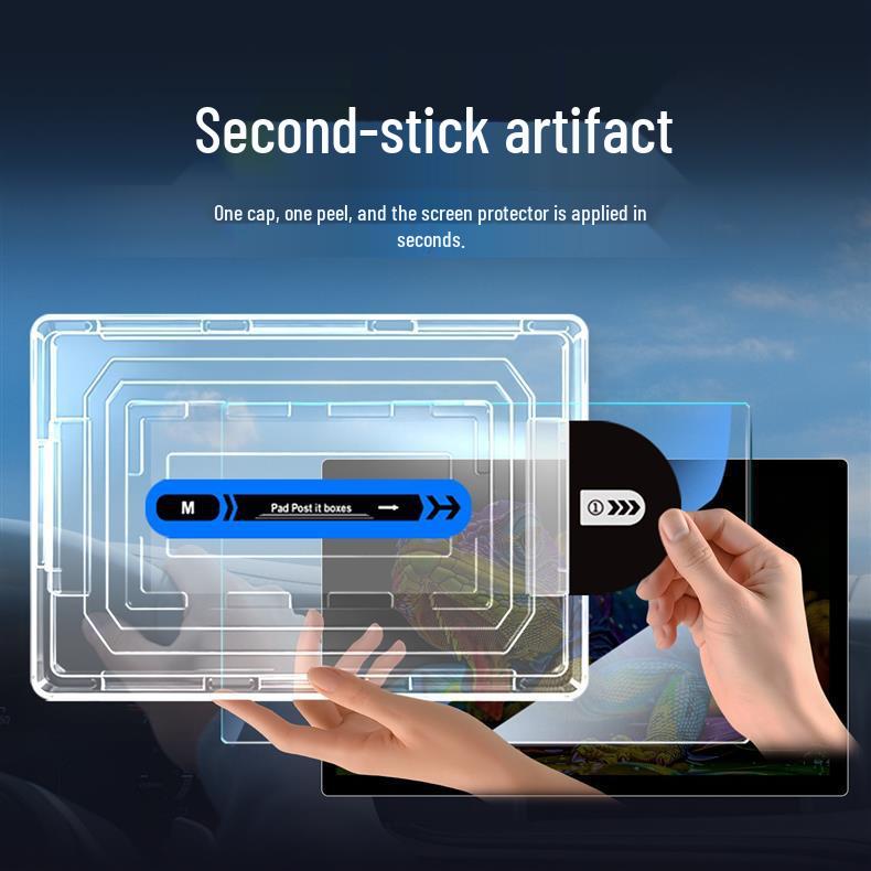 Xiaomi SU7 Console Tempered Glass Screen Protector & Navigation Film for Car Interior Mods.