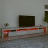 Vidaxl Szafka Pod Tv Z Oświetleniem Led, Szarość Betonu, 290X36,5X40Cm